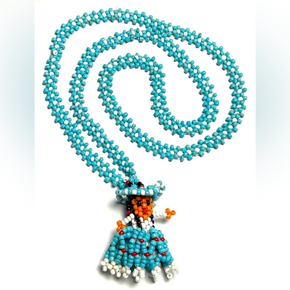 Lot of Vintage Beaded Native American Jewelry Kachina Doll Necklace Bracelets - Picture 2 of 3